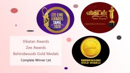 Vikatan awards - zee awards - behindwoods goldmedals - Complete Winner List!